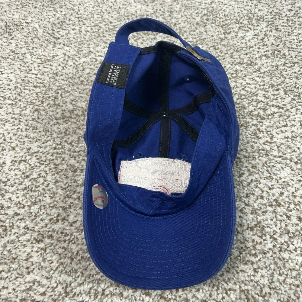 Chicago Cubs Hat Cap Strap Back Blue MLB Baseball Wrigley Field Home Mens OSFA